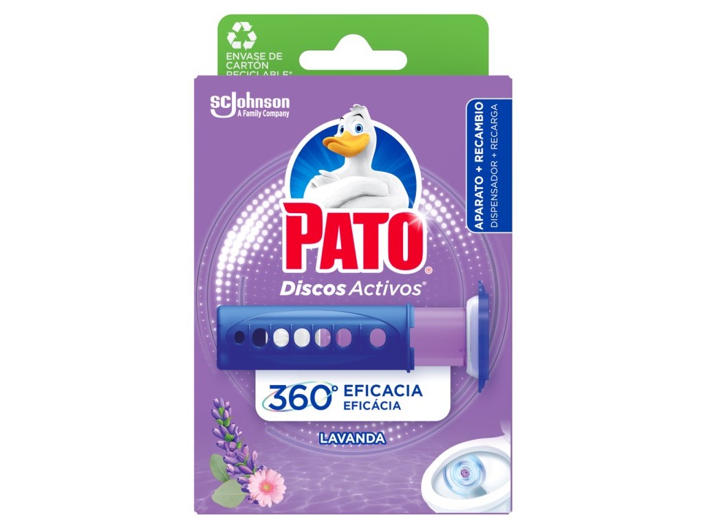 BLOCO PATO SANITÁRIO DISCOS ACTIVOS APA LAVANDA 36ML