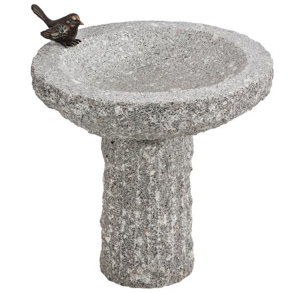 Dehner Granit-Vogeltränke, ca. Ø35/H40 cm
