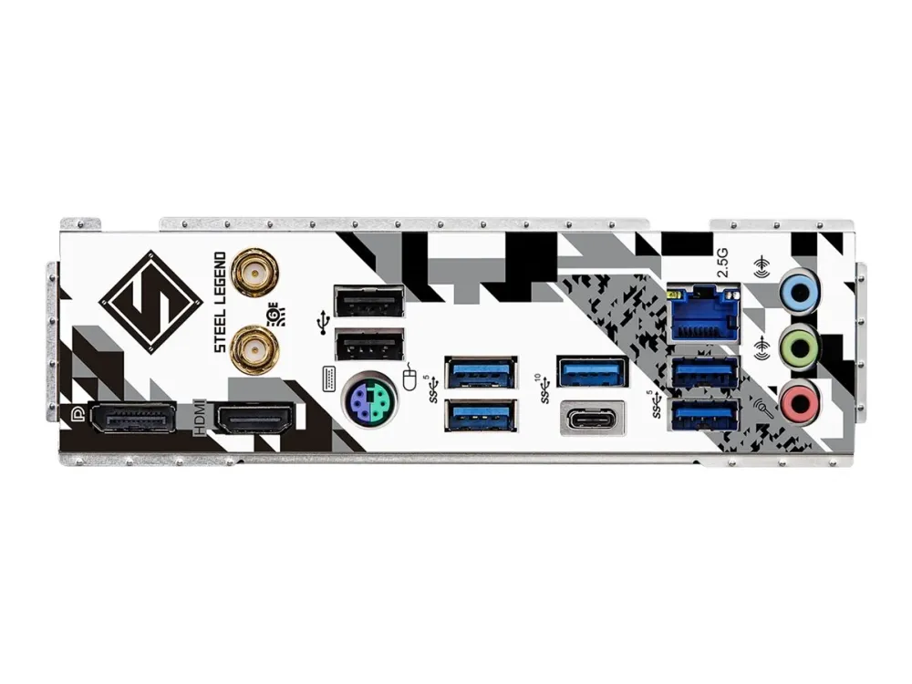 ASRock B760M Steel Legend WiFi - Bundkort - micro ATX - LGA1700 sokkel - B760 Chipset - USB-C 3.2 Gen2, USB 3.2 Gen 2, USB 3.2 Gen 1 - 2.5 Gigabit LAN, Wi-Fi 6E, Bluetooth - onboard grafik (CPU påkrævet) - HD Audio (8-kanaler)