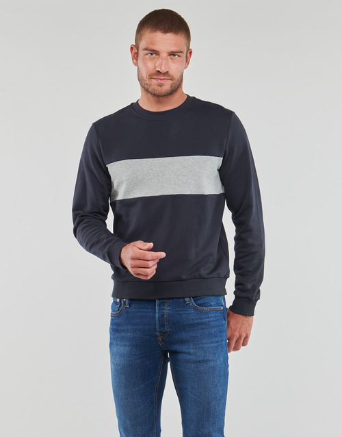 Geox - M SWEATER R-NECK BAN - Marine / Gris