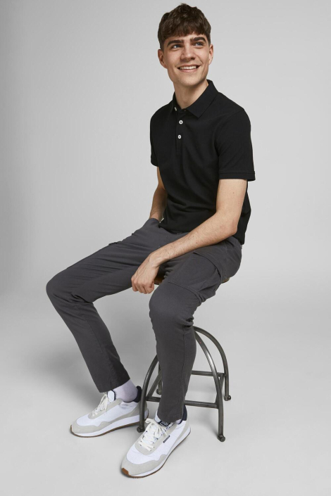 Jack & Jones zwarte heren polo