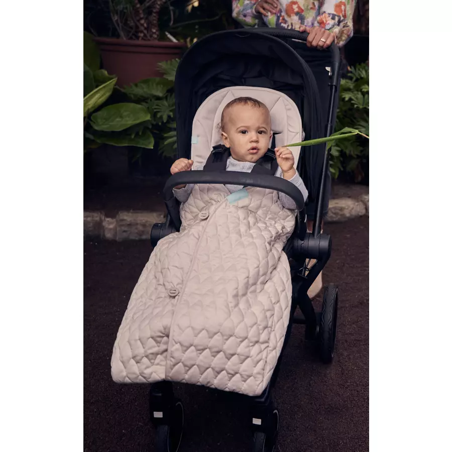 Najell Sitzauflage mit abnehmbaren Fußsack Oat Beige