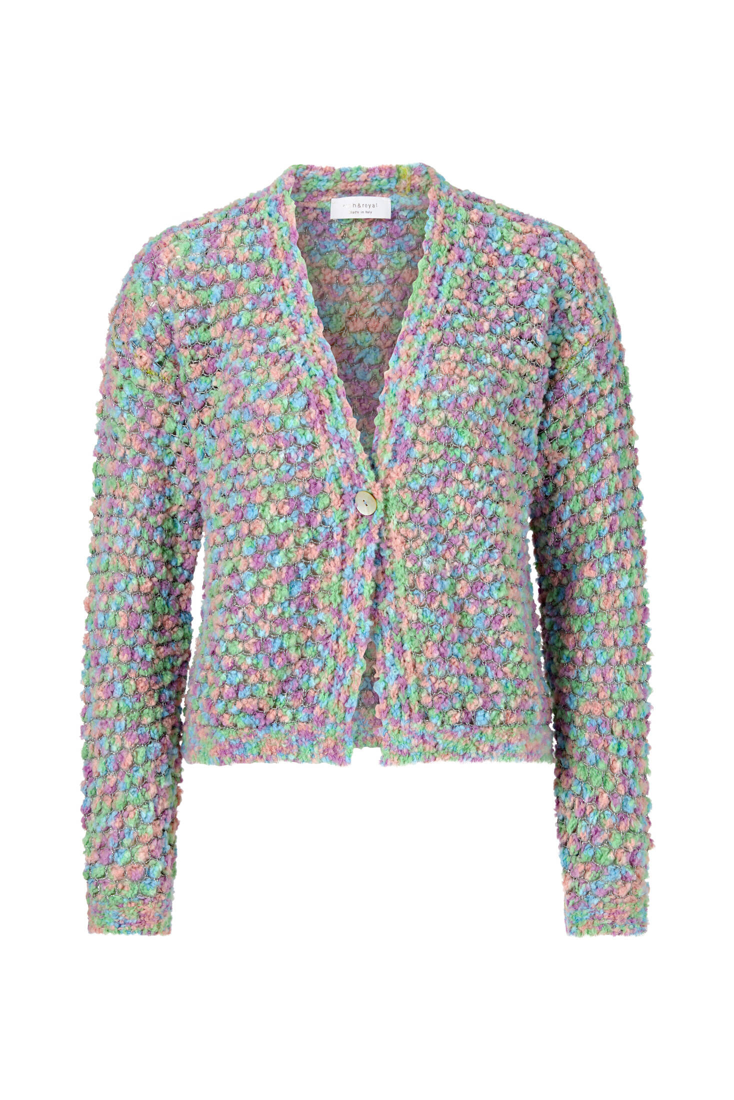 Rich & Royal| Damen Strickjacke BUBBLKE KNIT CARDIGAN