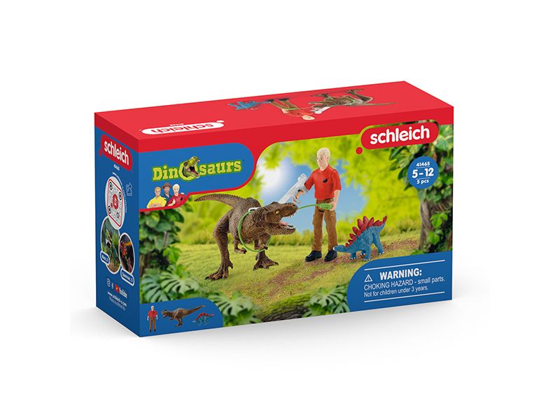 Schleich Spielfigurenset Dinosaurs Tyrannosaurus Rex Angrif Dinostarkes Spielset