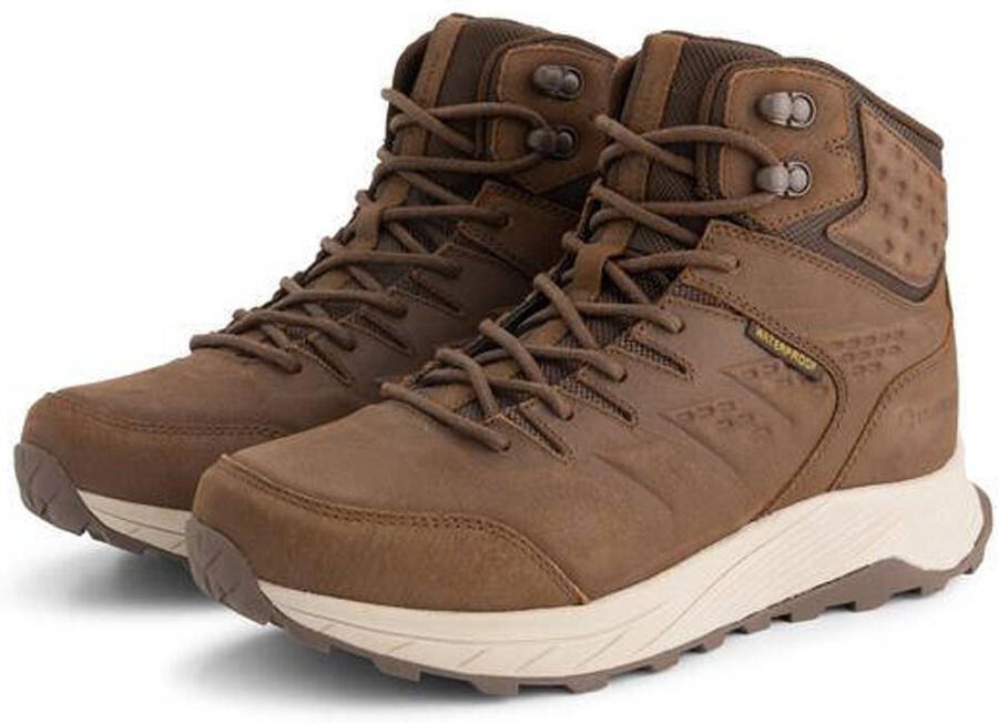 Travelin ' Hobro Dames Halfhoge wandelschoenen Waterdicht Donkerbruin