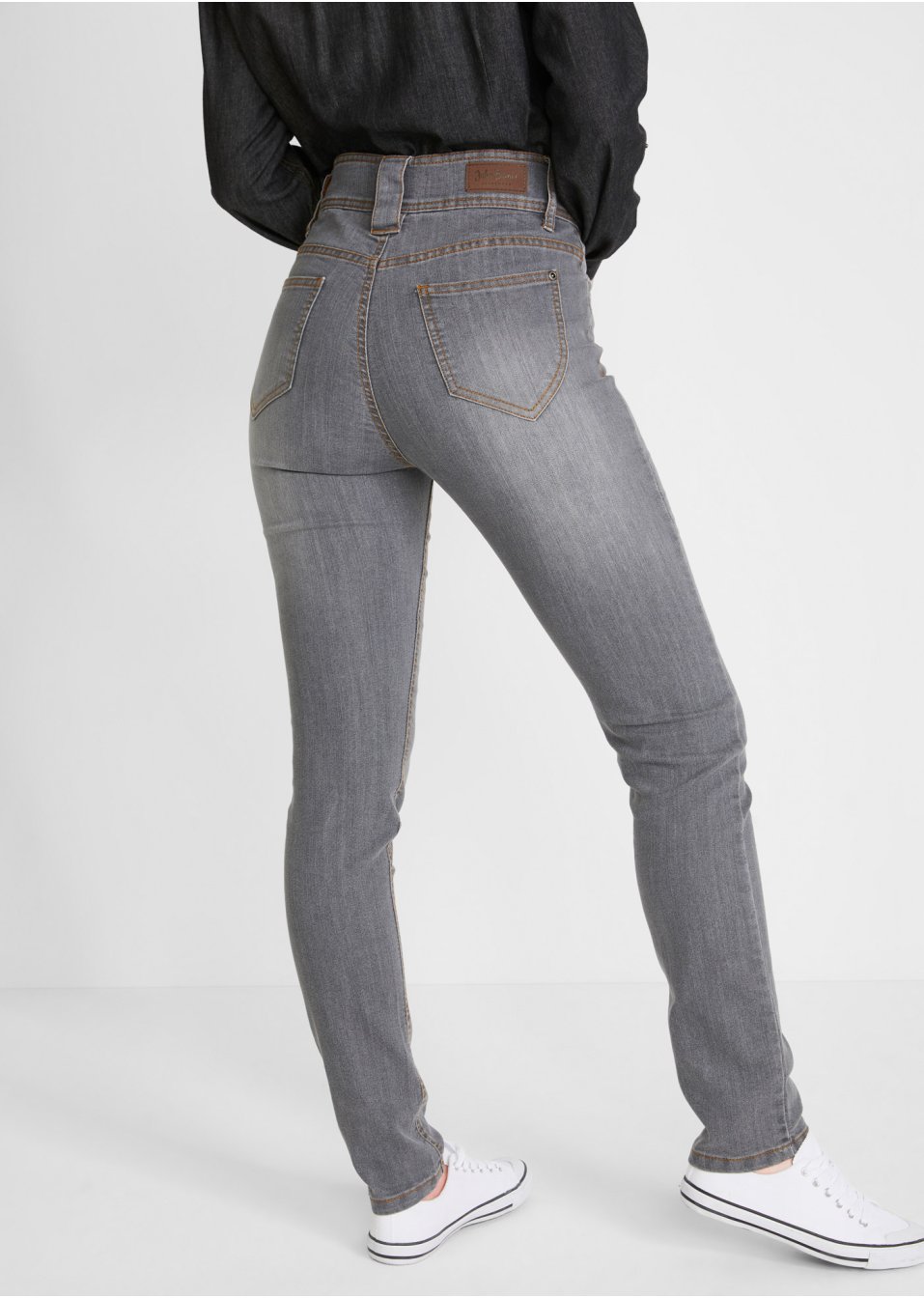 Jean confort extensible, taille haute, Slim