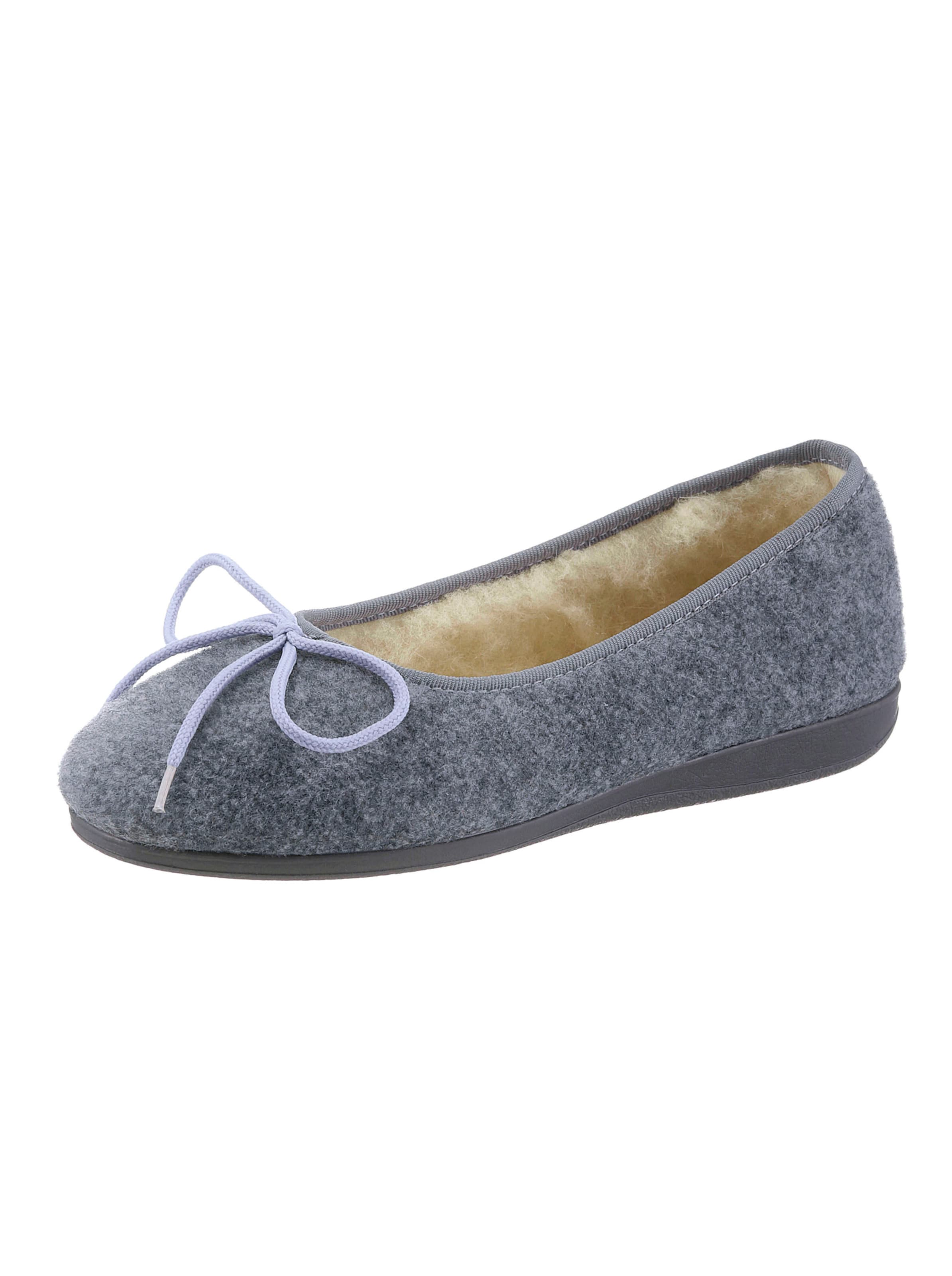 Hausschuh in grau