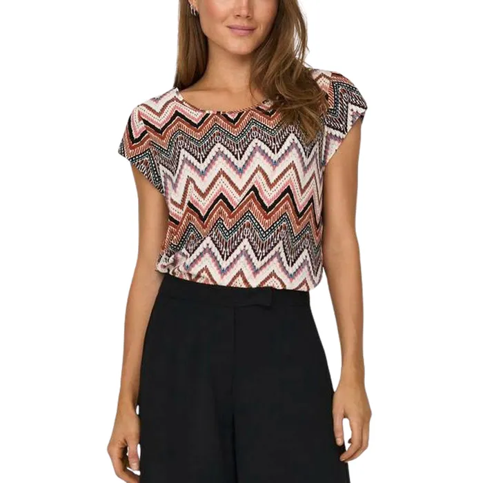 Only Vic S/S AOP Top Dames