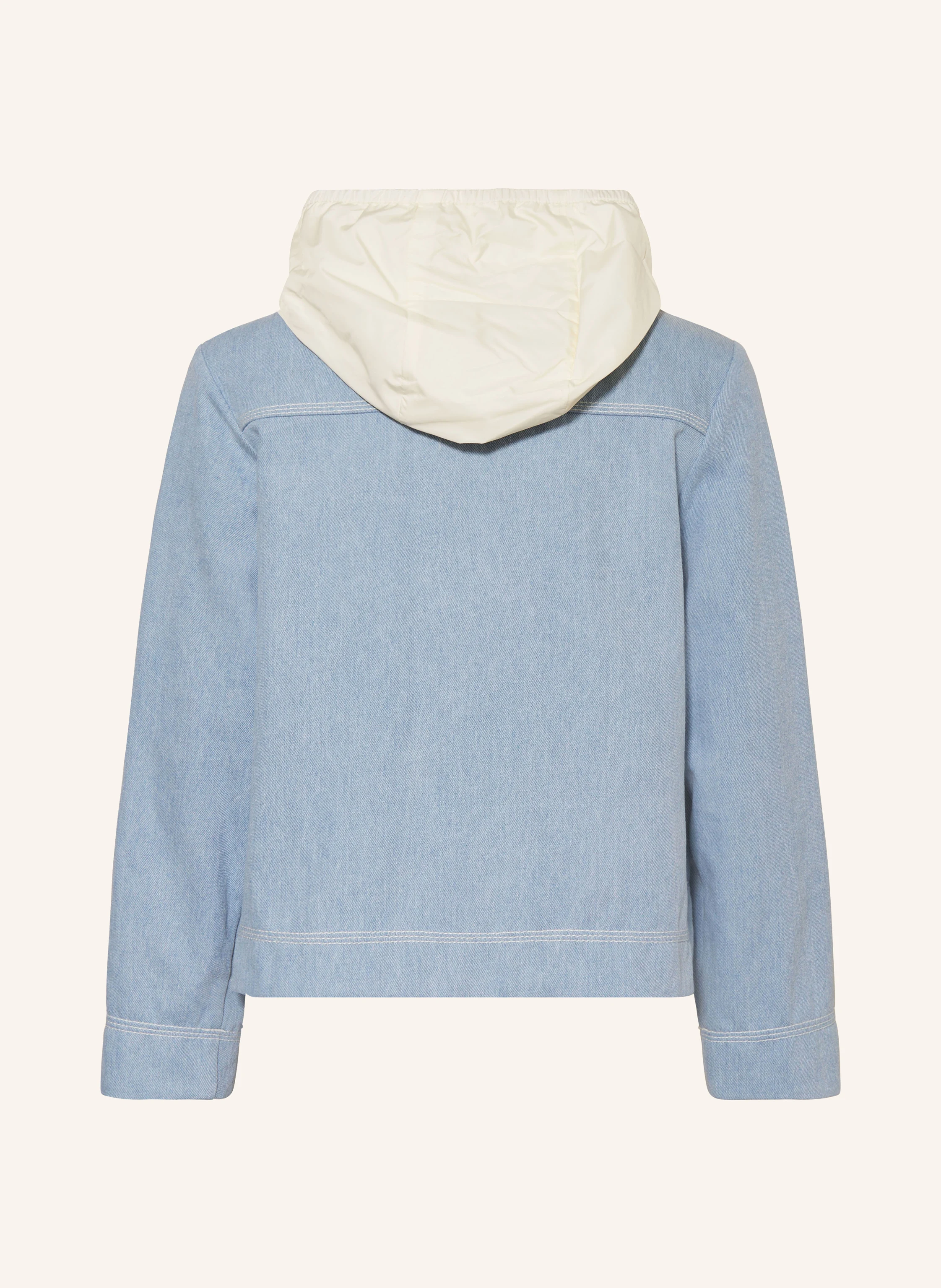 MONCLER enfant Jeansjacke ESBLY mit abnehmbarer Kapuze