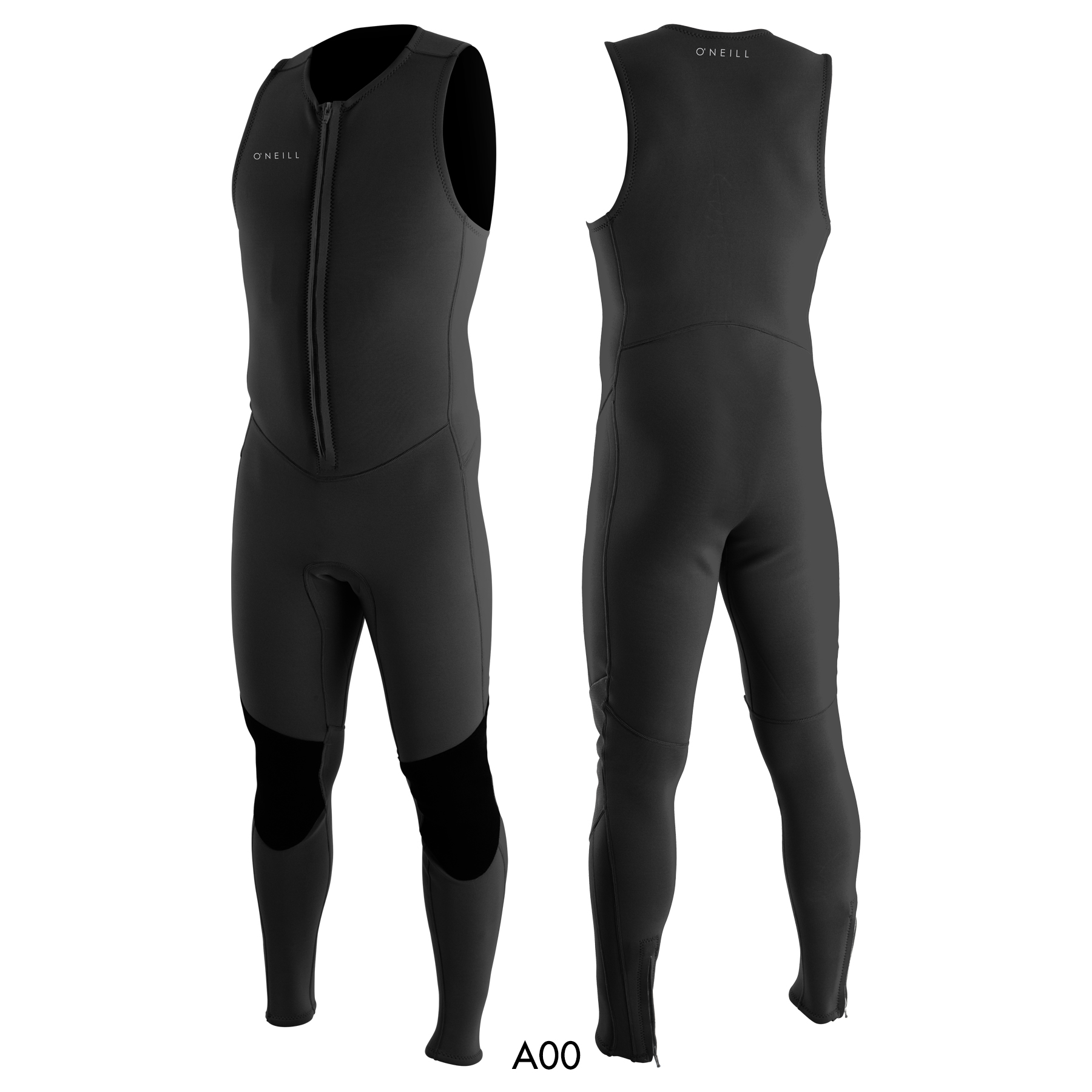 O'Neill Reactor-2 1.5mm Front Zip Sleeveless Full BLK / BLK
