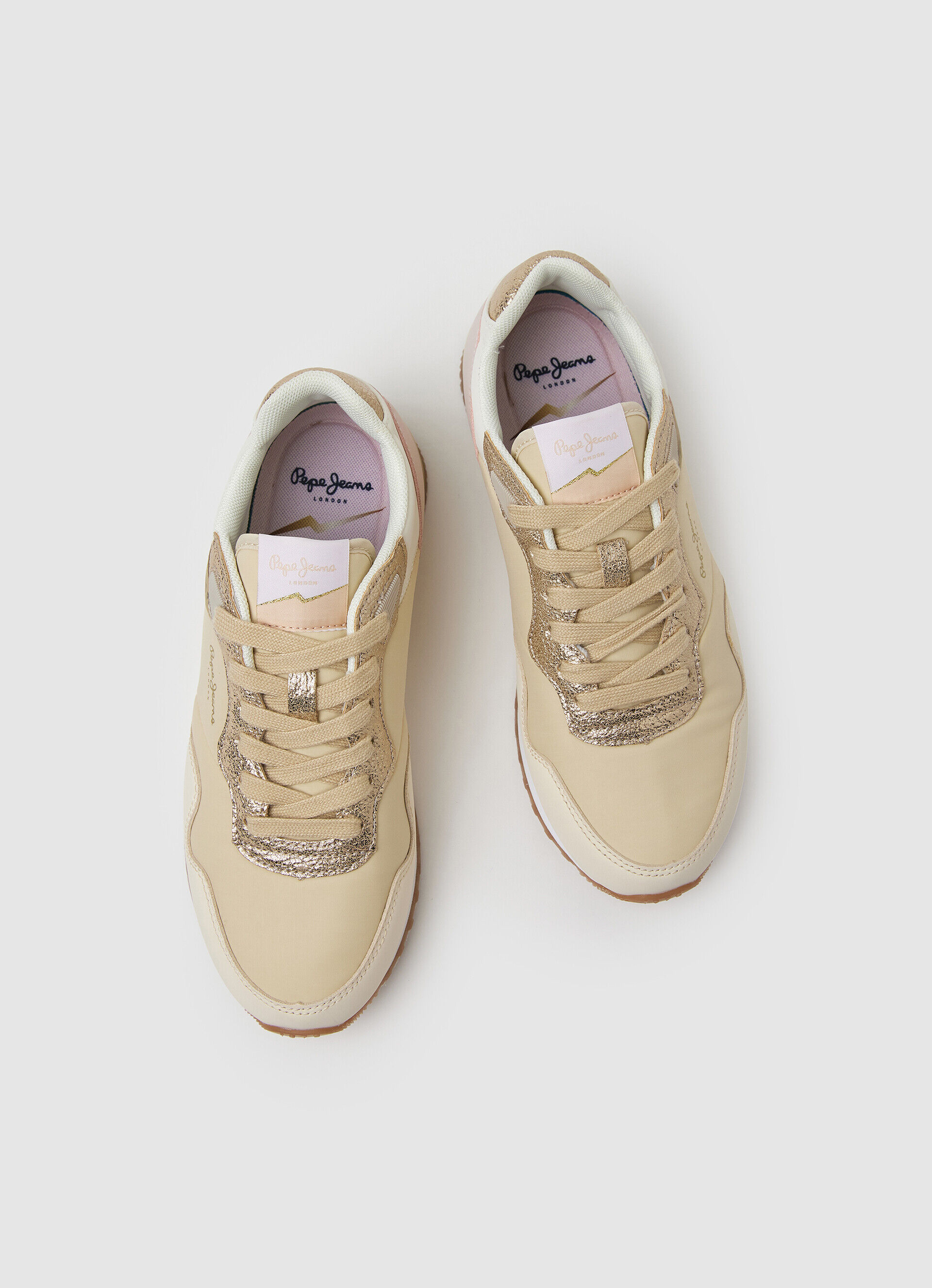 Tênis de corrida London Albal - dourado