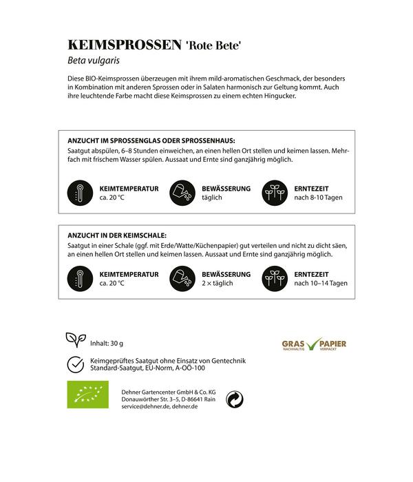 Dehner Bio-Keimsprossen 'Rote Bete'