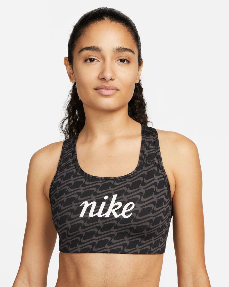 Brassière Nike Swoosh Noir pour femme