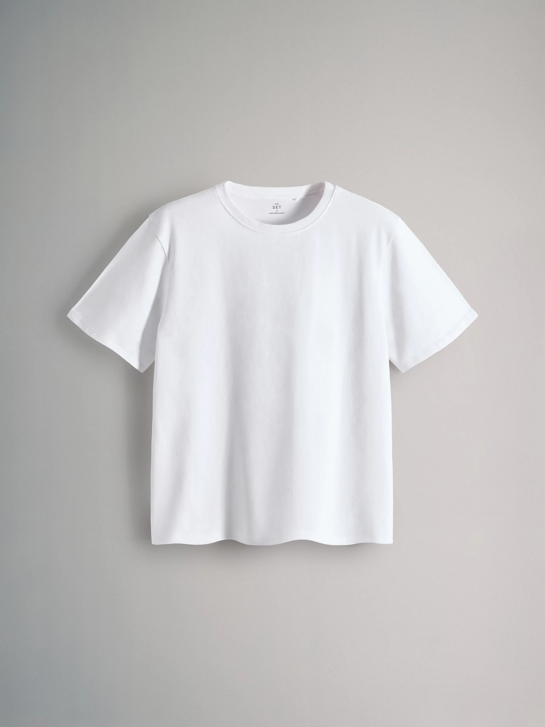 Groen/grijs gemêleerd/Wit/Groene Strepen - The Set verpakking van 4 relaxte T-shirts met korte mouwen