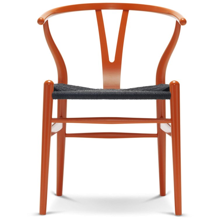 Carl Hansen & Son CH24 Wishbone stoel Colours Black Orange Red