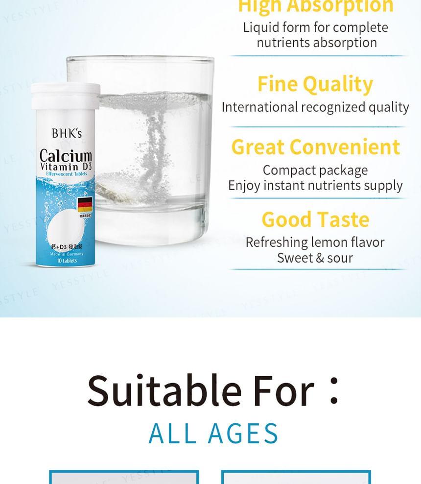 BHK's - Calcium + Vitamine D3 Bruistabletten