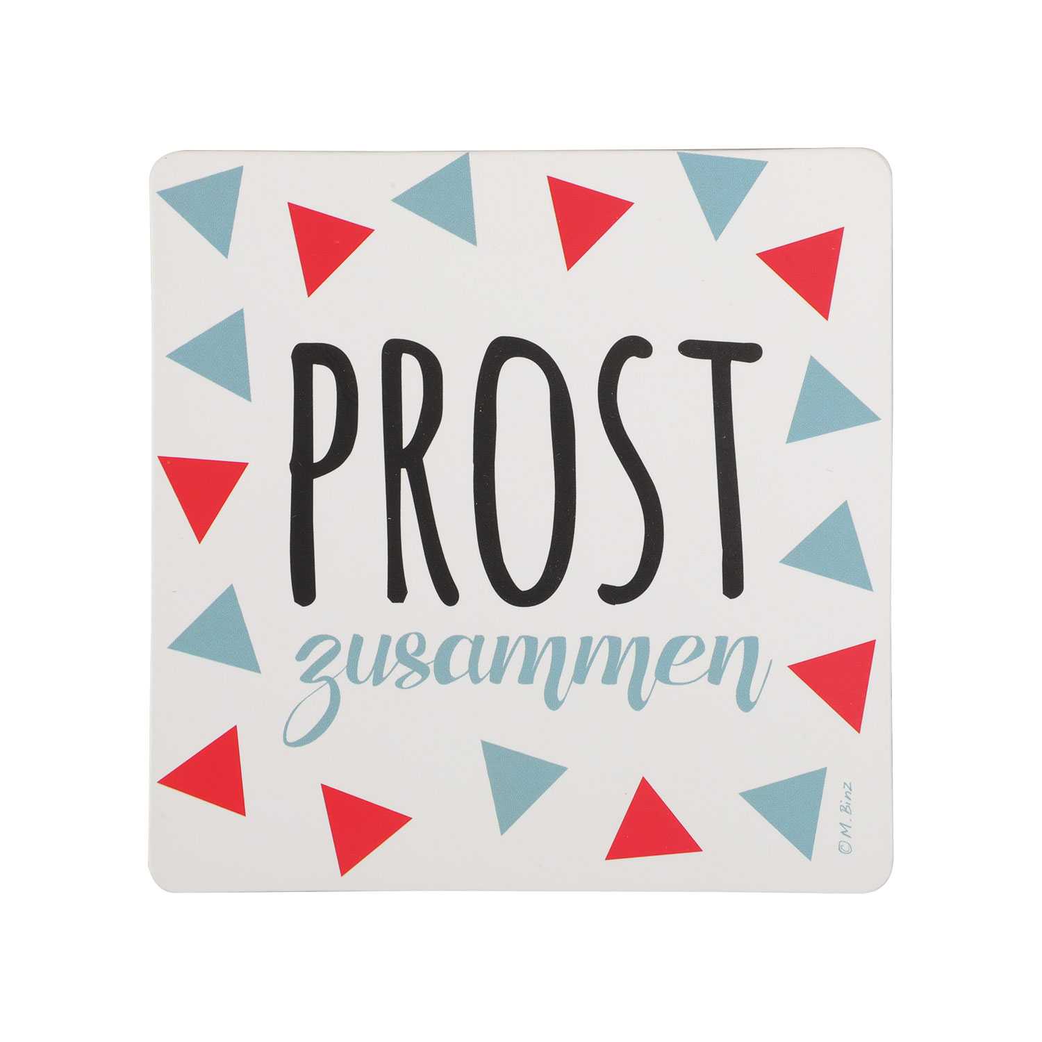 Untersetzer *Prost zusammen…*, 9,5cm