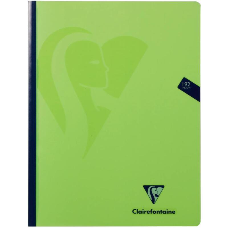 Mimesys cahier brochure cousue 24x32cm 192 pages petits carreaux couverture polypropylène Couleur aléatoire - Assortis