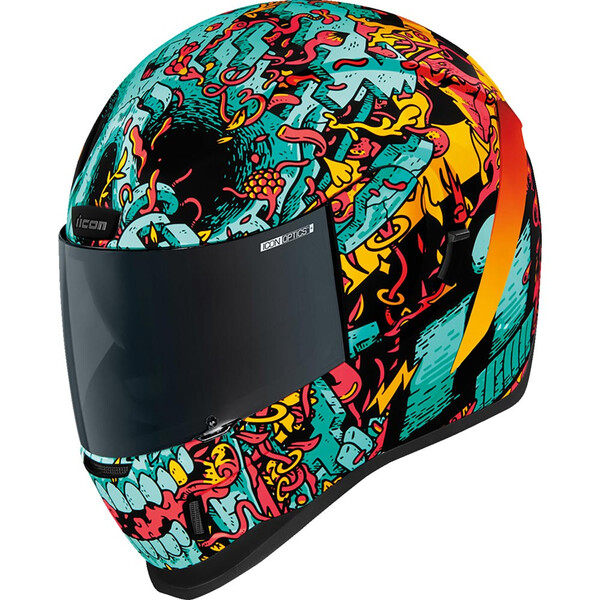 Icon - Casque Airform MIPS® Munchies™ Bleu / Jaune / Rouge
