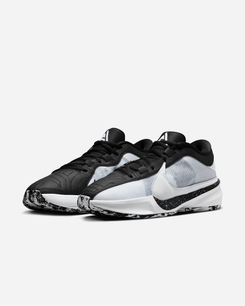 Chaussures de basket Nike Zoom Freak 5 Blanc & Noir pour homme