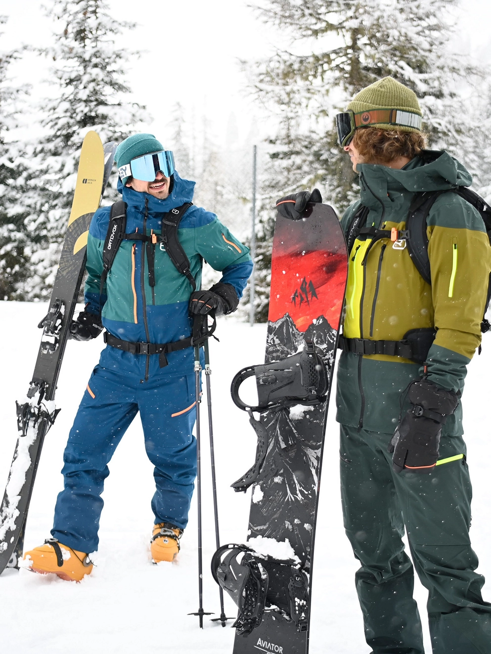 Ortovox Merino Freeride 3 Finger Mittens black raven