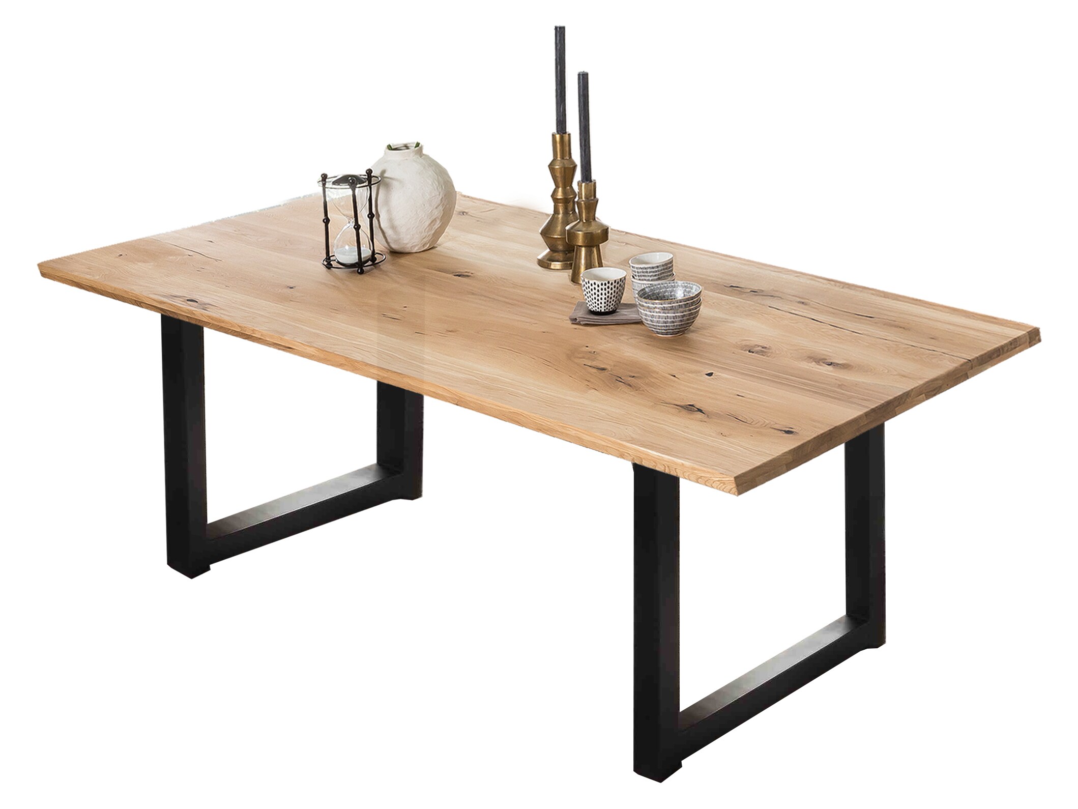 Tisch 200x100 Wildeiche Metall Holztisch Esstisch Küchentisch Speisetisch Küche