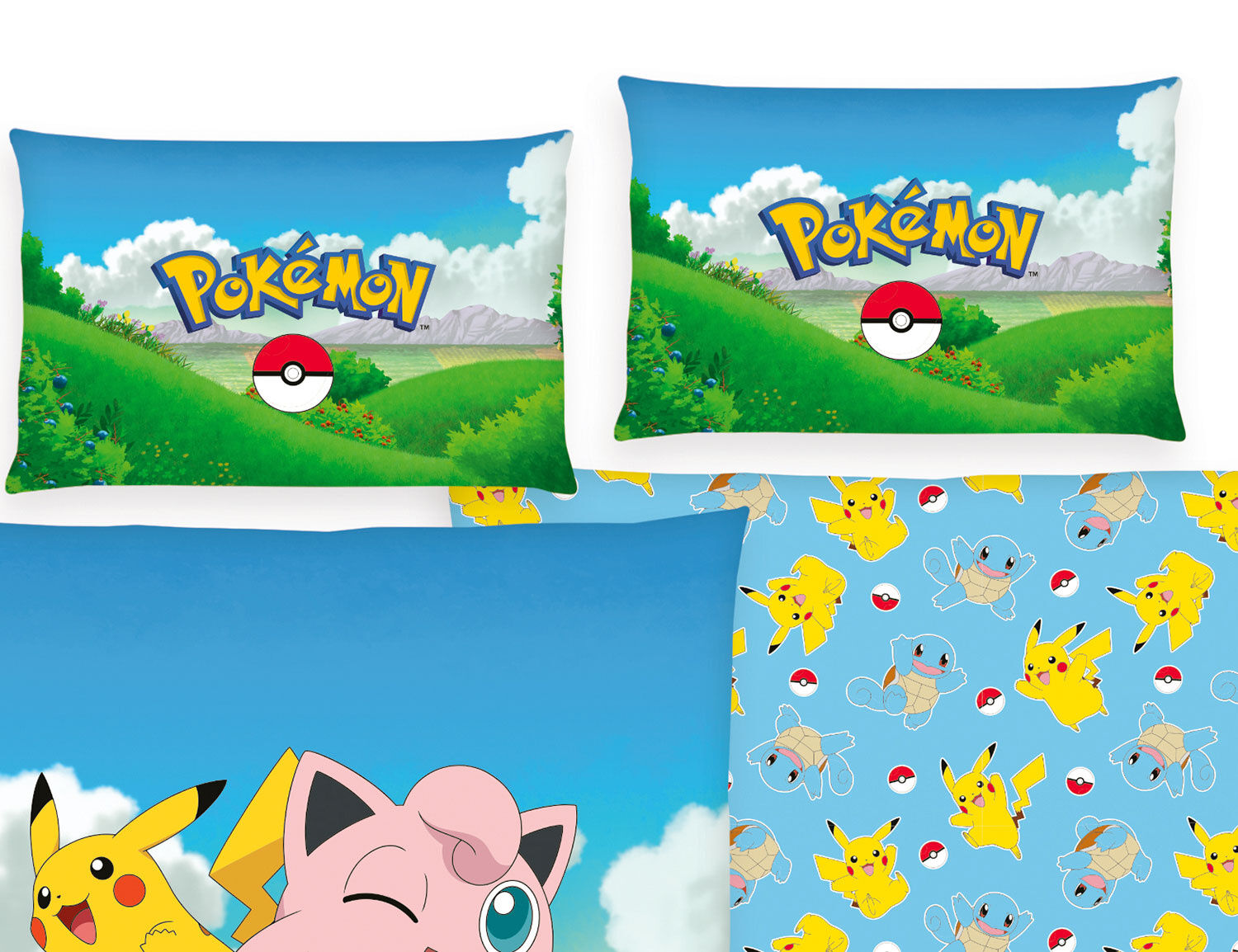 Bettwäsche mit Pikachu und seinen Freunden