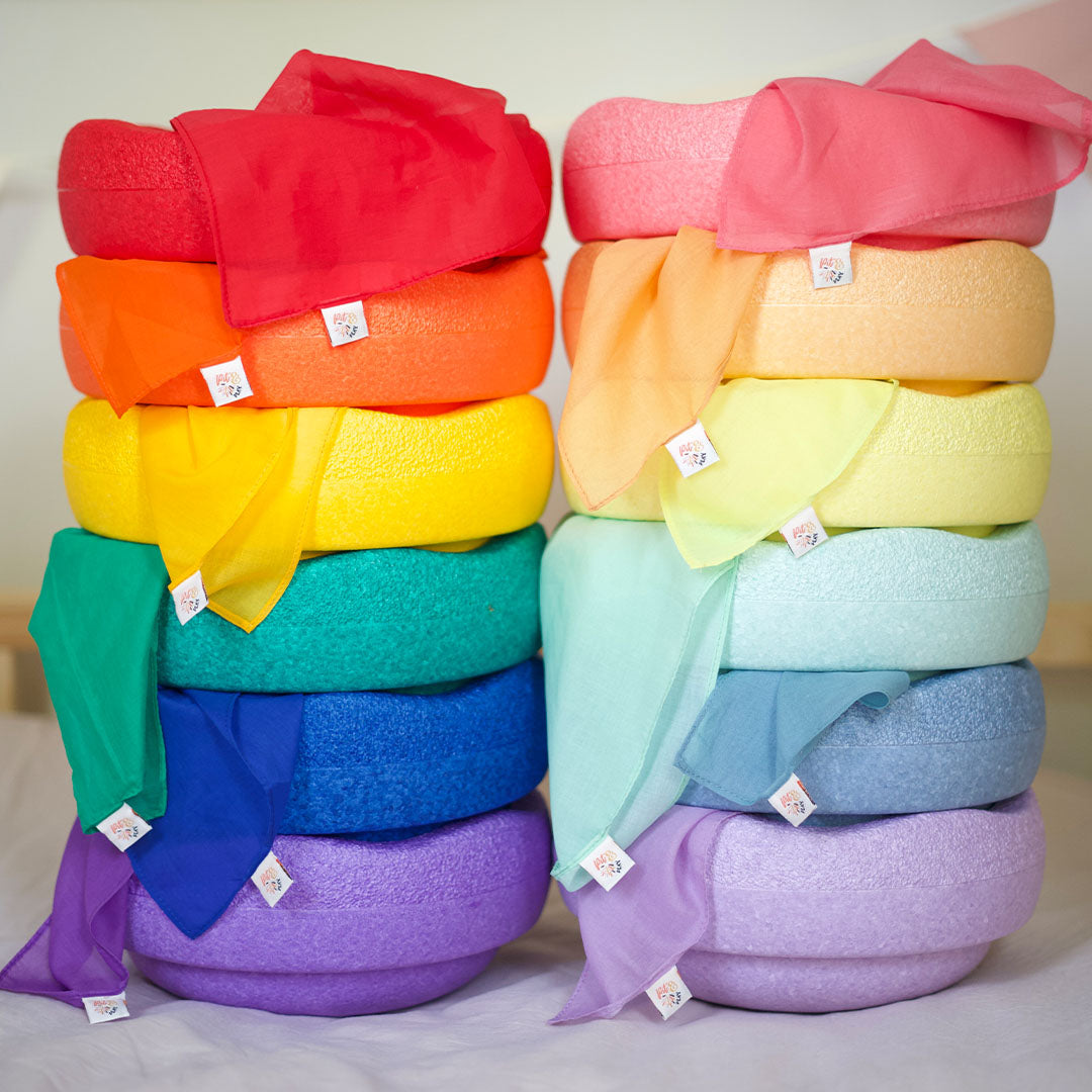 pit and play speeldoek pastel - mint - 48x48 cm