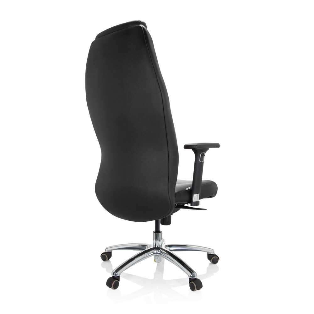 Profi Chefsessel FERRARA Leder mit Armlehnen (höhenverstellbar) hjh OFFICE