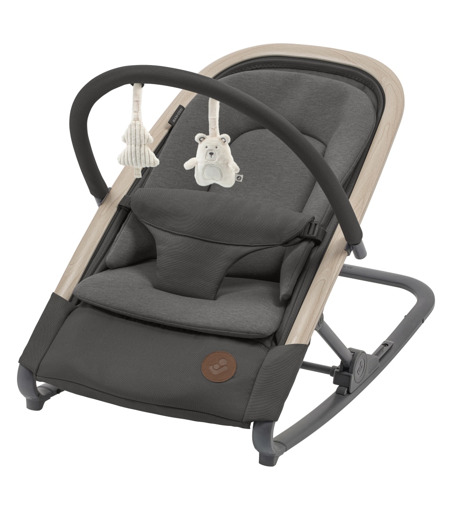 Kori Babywippe 0-24m   0 - 15 kg    Super bequemes Kissen für Neugeborene  |    2-in-1-Babywippe |    Mit einer Hand verstellbar |    Unterhaltsamer Spielzeugbogen |