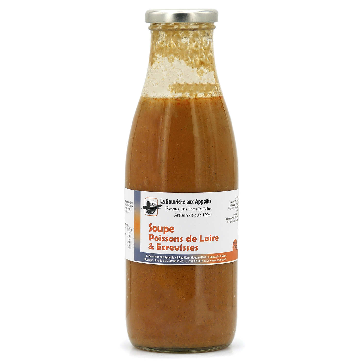 Soupe de poissons de Loire aux écrevisses