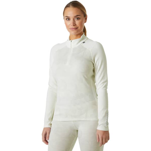 T-shirt thermique HELLY HANSEN W LIFA MERINO MIDWEIGHT GRAPHIC OFF WHITE ROSEMALING