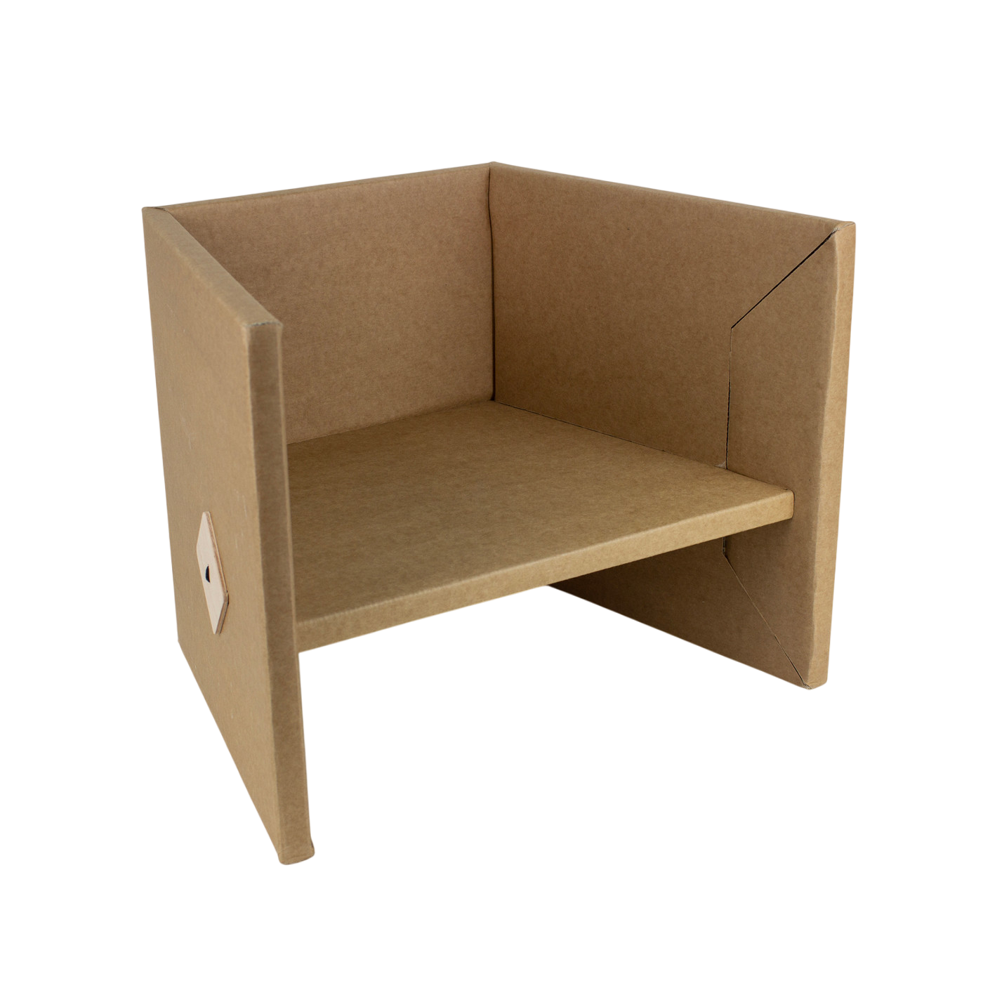 Kinderhocker aus Karton Dreikäsehoch