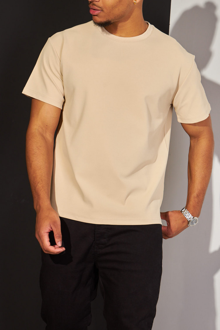 T-shirt basic beige
