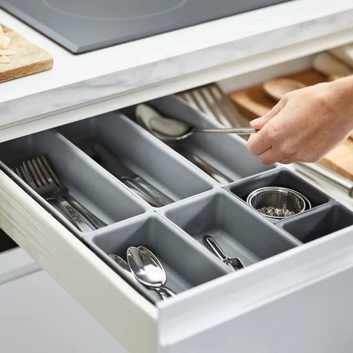 Joseph Joseph - Blox Schubladen Organizer Set 7-teilig, grau