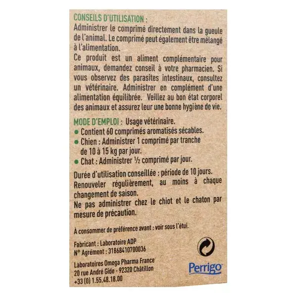 Clement Thekan Bien-être Intestinal Chien Chat 60 Comprimés