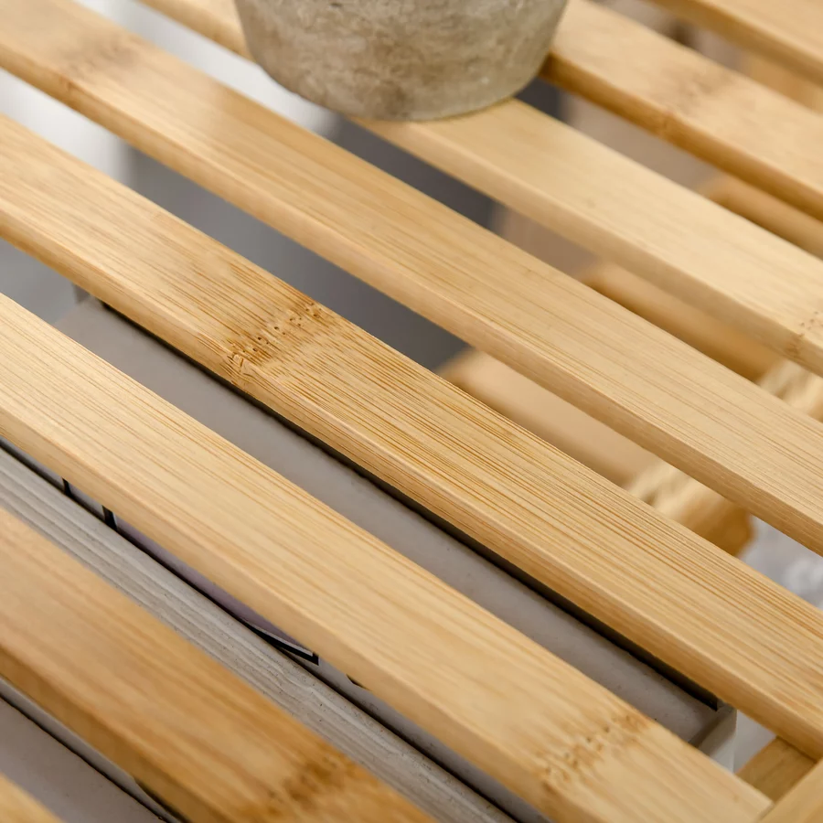 HOMCOM Standregal mit dem kippsicheresn Design natur