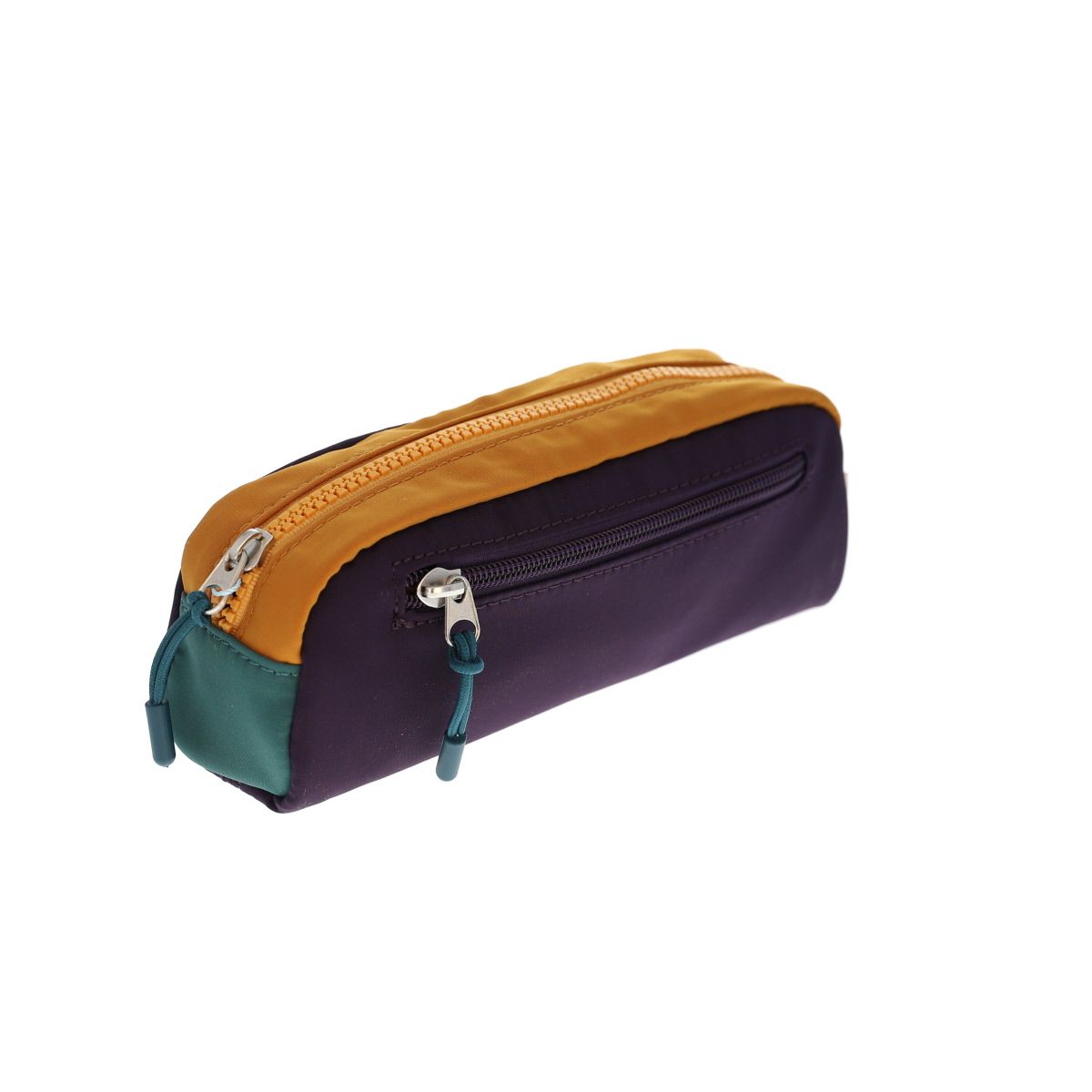 Trousse color block bleu et jaune Roodoudou