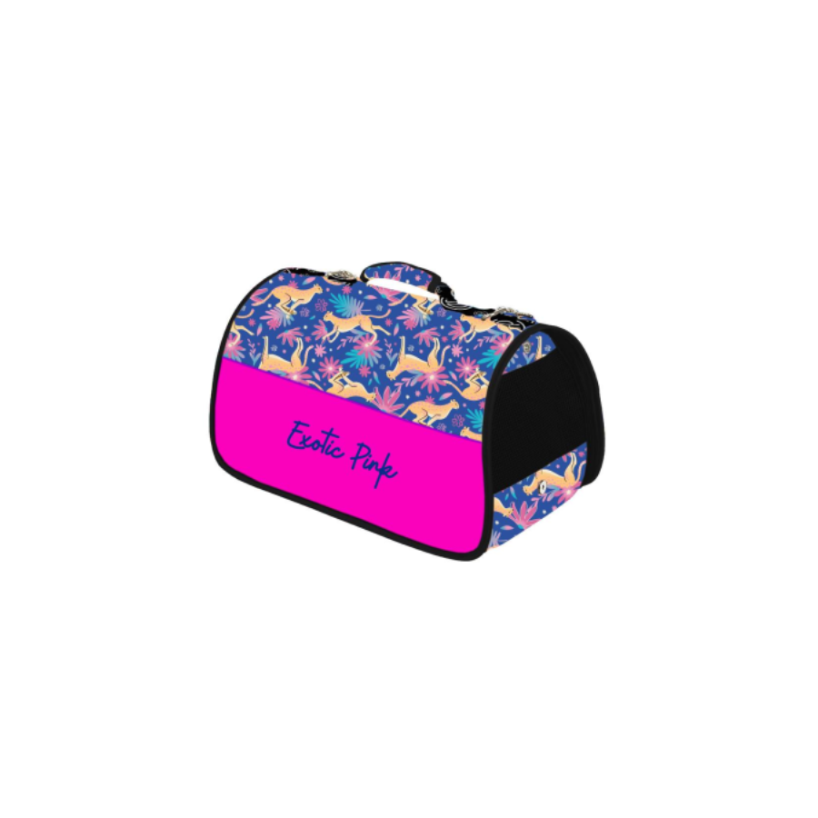 CAZO Transportador para Animais de Estimação Exóticos Rosa e Azul