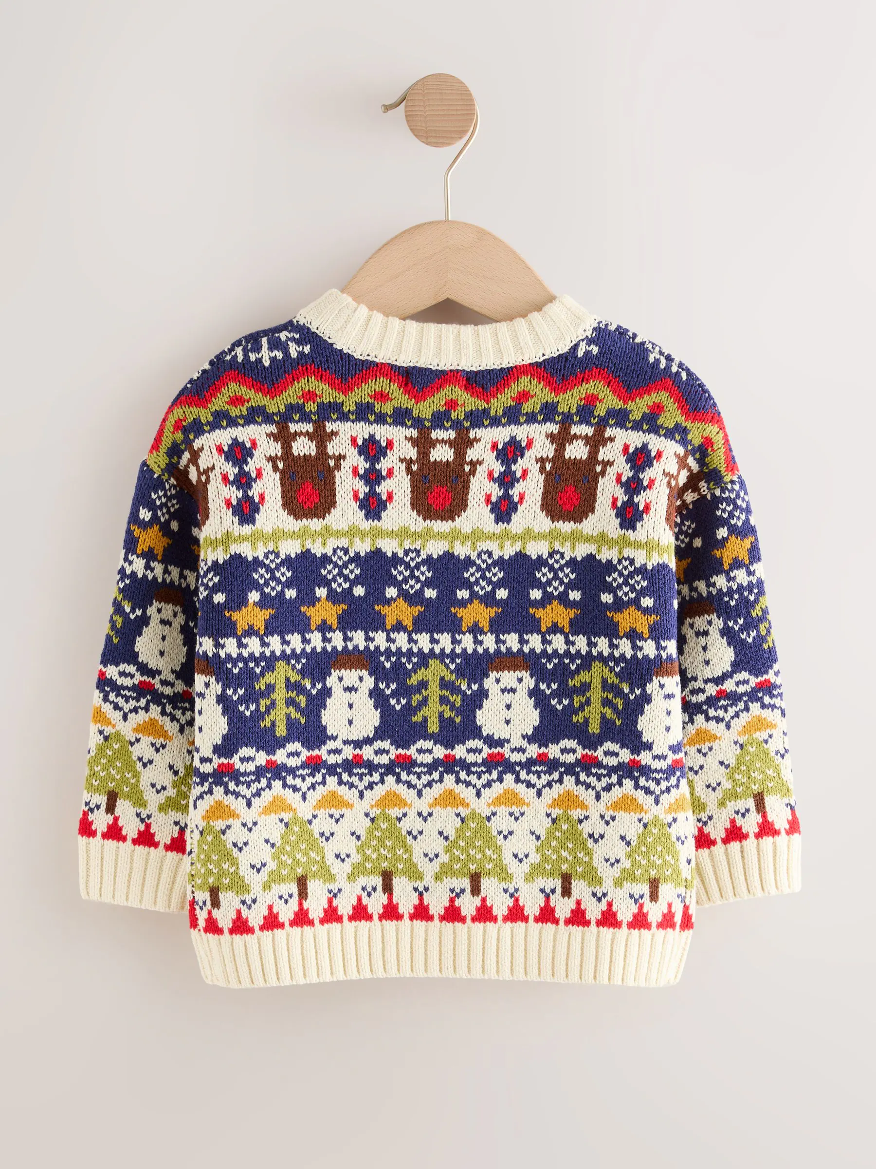 Multi - Gebreide kersttrui (3 mnd-7 jr)