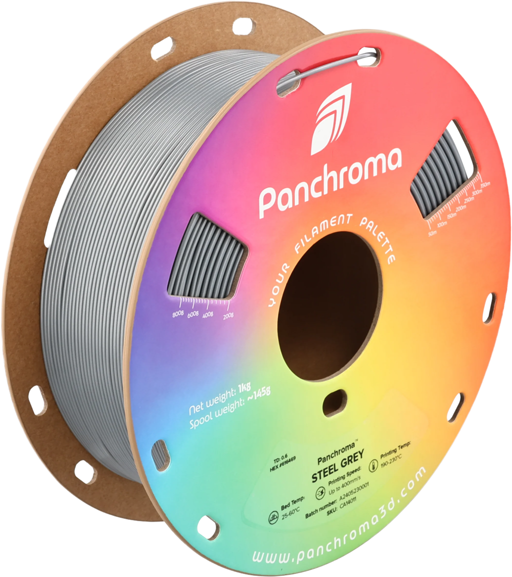 Polymaker  Panchroma CoPE Steel Grey, 1,75 mm / 1000 g    Farbenprächtiger Copolyester in Steel Grey