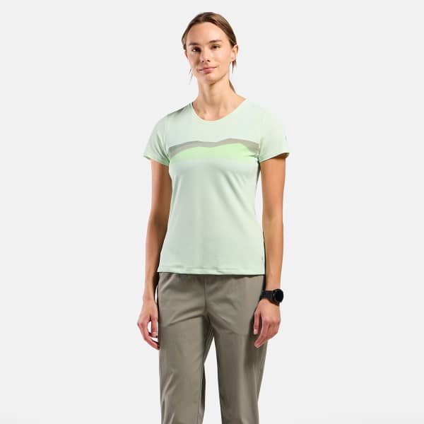 T-shirt randonnée ODLO W F-DRY RIDGELINE T-SHIRT CREW NECK S/S AMBROSIA
