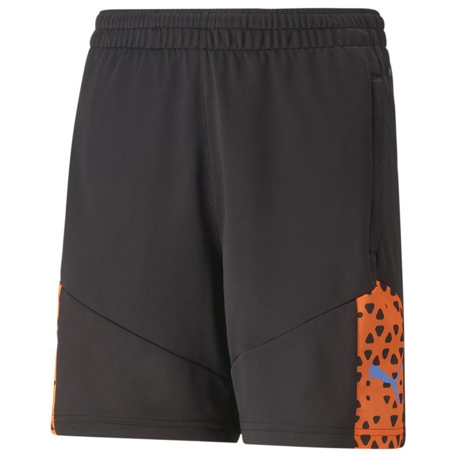 PUMA Short d'Entraînement IndividualCUP - Noir/Orange Enfant