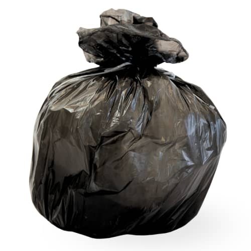Sac plastique PE HD 30L noir 14µm Jet'Sac
