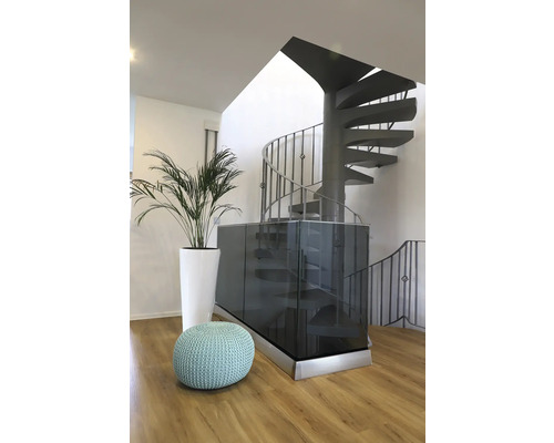Montagerail voor Pertura Pontos glazen balustrade, zilver, 104x91,6x150 mm
