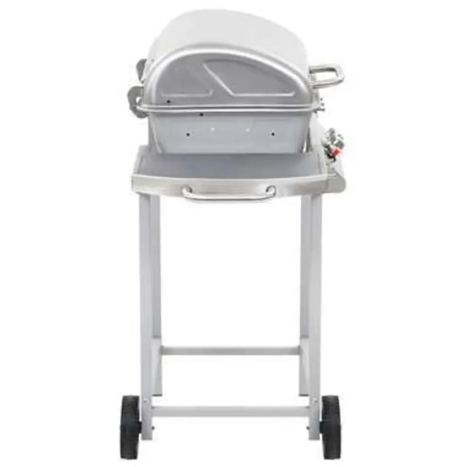 vidaXL - Barbecue - Zilver - Roestvrij staal