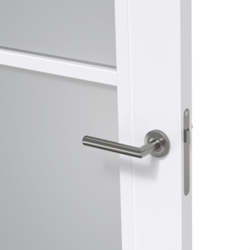 Arne & Bodil binnendeur ABD524 rook glas - extra wit afgelakt - glaslat extra wit