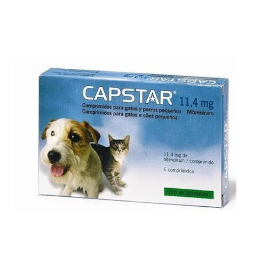 Capstar, tratamento antipulgas de ação rápida da Elanco para cães e gatos.