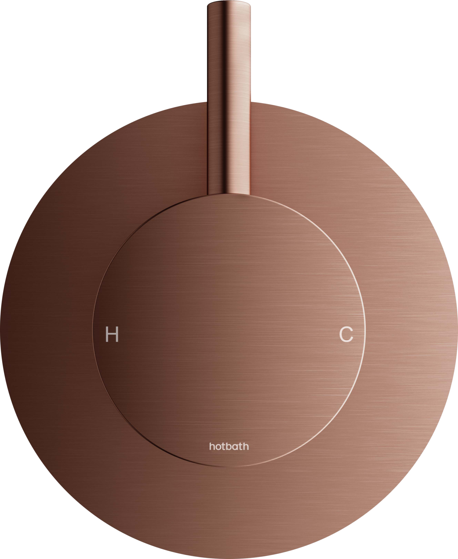 Hotbath Archie uitloop 15cm koper geborsteld PVD