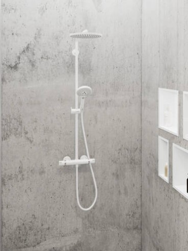 Hansgrohe Raindance Select S opbouw regendouche met 24cm hoofddouche wit mat